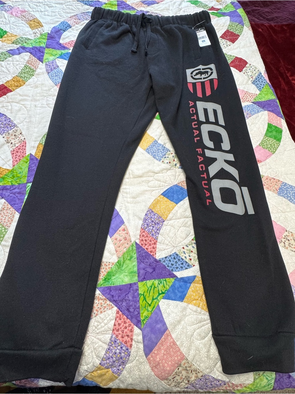 Ecko Unltd. Black Sweatpants with Label Tag